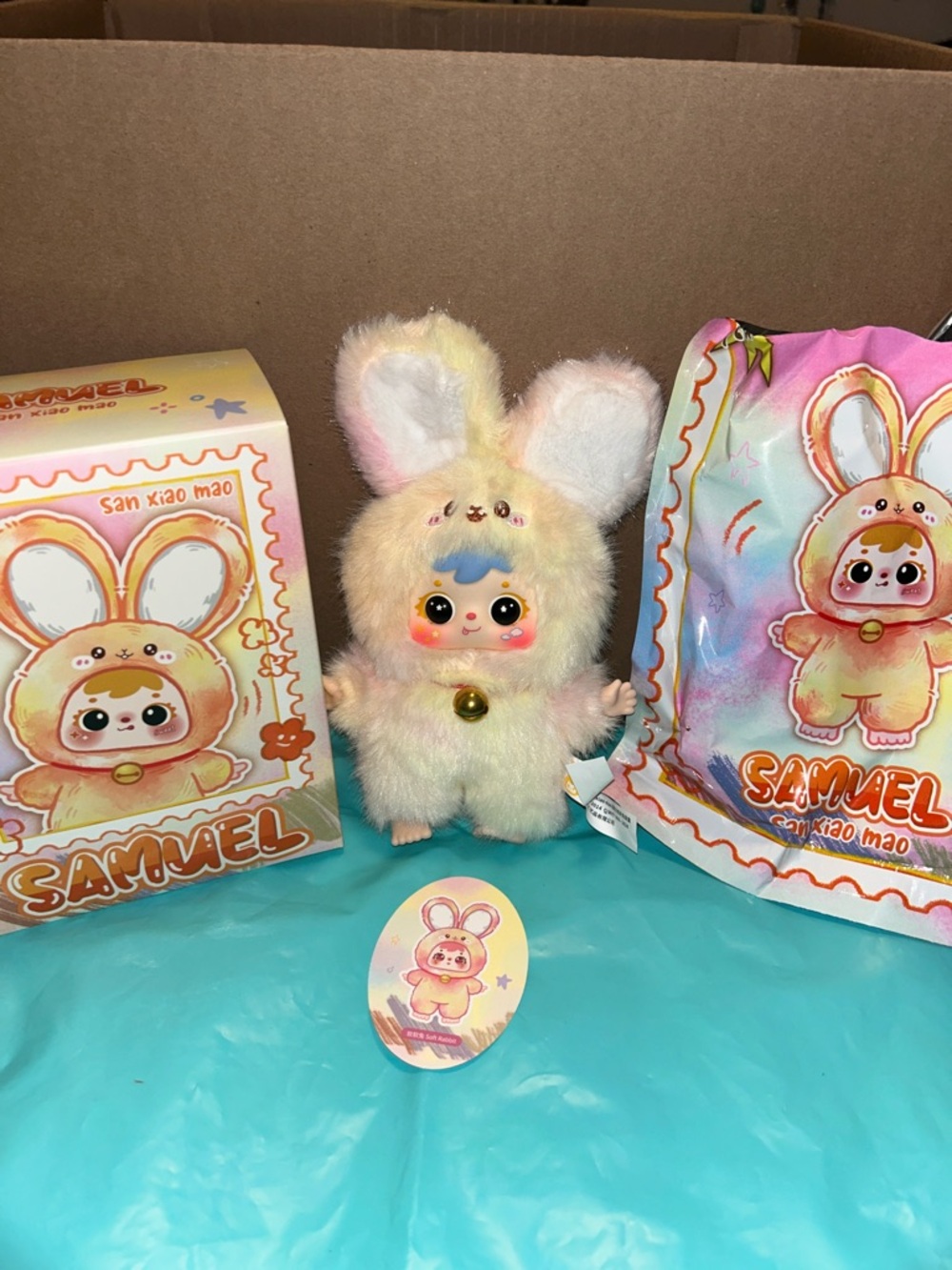 🩷 $6 Bundle Samuel Magic Colorful Rabbit CONFIRMED Soft Rabbit - Picture 2 of 9